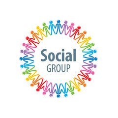 Fototapeta na wymiar Social Group logo