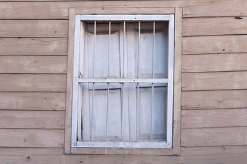 The old wooden window