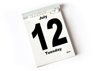 12. July 2016