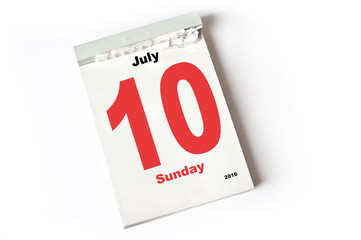 10. July 2016