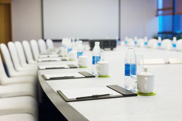 interior of modern meeting room