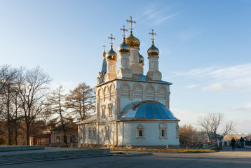 Fototapeta na wymiar Church of The Transfiguration of Our Saviour On Yar. Ryazan city, Russia