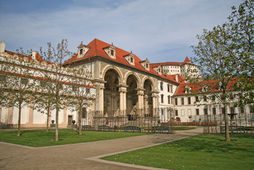 PRAGUE, CZECH REPUBLIC - APRIL 16, 2010: Wallenstein Palace and Wallenstein Garden in Prague, Czech...