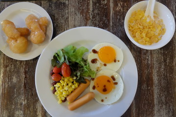 american breakfast
