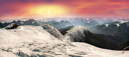view from the observatory on Mount Pop Ivan