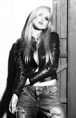 Fashionable woman indoor