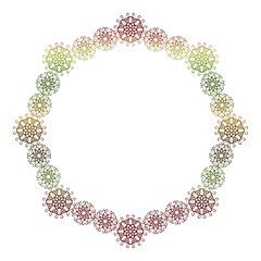 Round ornamental frame