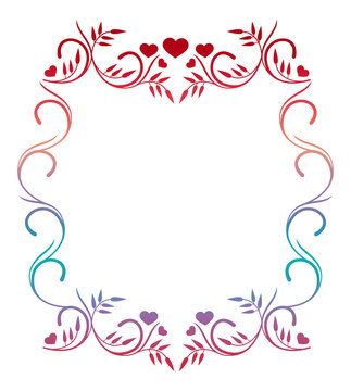 Abstract ornamental frame
