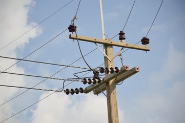 electricity post in country Thailand