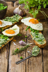 Baguette with herb butter