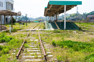 japan earthquake,nobiru station（野蒜駅）