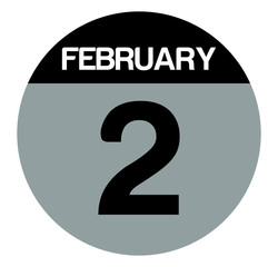 2 february calendar circle