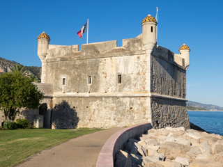 Fortress bastion in Menton, France