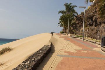 Fuerteventura, Morro Jable , lungomare Playa de Jandia isole canarie 