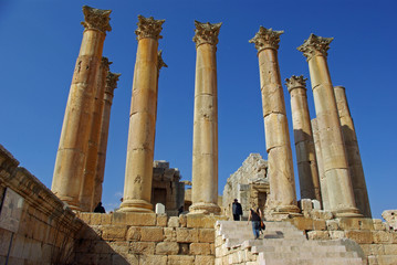 Jordanie, le temple d'Artemis à Jerash