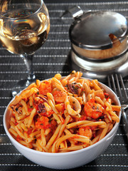 Pasta with seafood