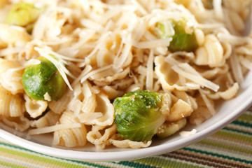 Pasta with brussels sprout