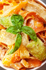 Parpadele with zucchini