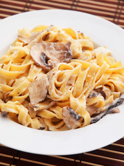 Tagliatelle with mushrooms