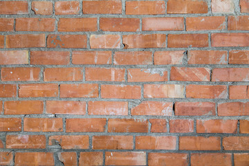 Obraz premium Red brick wall background texture