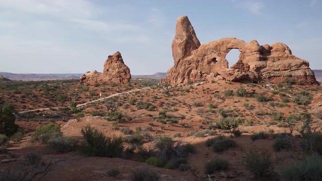 Footage from dramatic Arches National Park