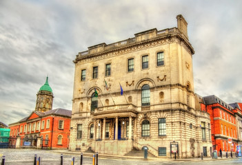 Fototapeta na wymiar View of Rates Office in Dublin - Ireland