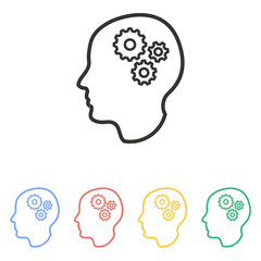 Brain - vector icon.