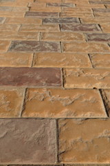 Modern concrete parking tiles