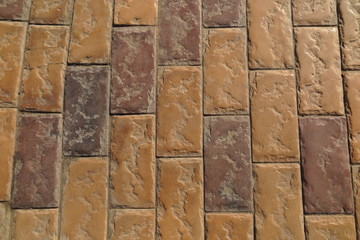 Modern concrete parking tiles