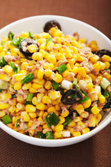 Tuna salad with sweet corn
