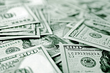 Many hundred dollars cash money as background