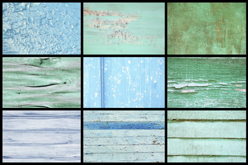 Big collection of different wooden backgrounds