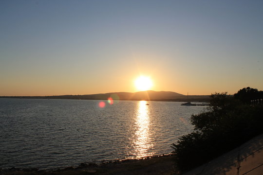 Fototapeta Закат над морем.