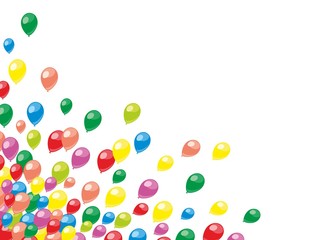 Frame with balloons.