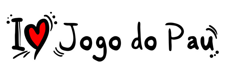 Fototapeta premium Jogo do Pau love
