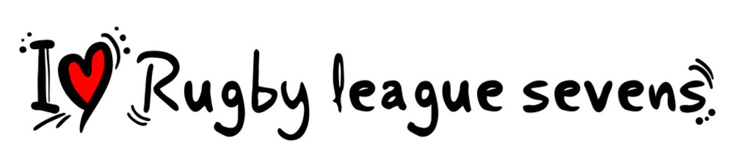 Rugby league sevens love