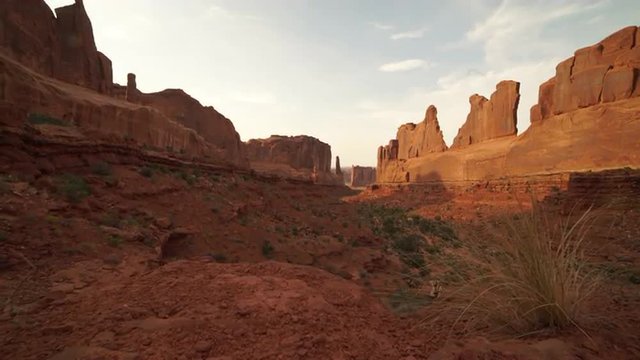 Footage from dramatic Arches National Park