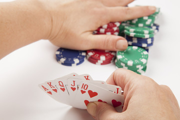 Fototapeta premium gambling and cards 