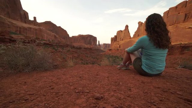 Footage from dramatic Arches National Park