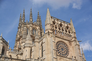 Fototapeta na wymiar catedral gótica en la ciudad de Burgos