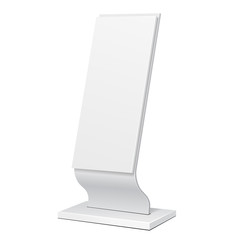 Outdoor Advertising Stand Banner Shield Display, Advertising. Illustration Isolated On White Background. Vector EPS10