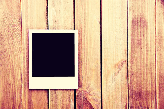 Instant blank photo frame.