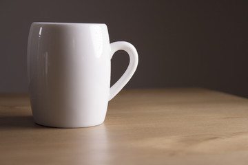 White coffee mug