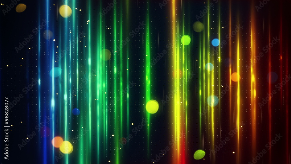Poster blurred vertical lines and bokeh loop 4k (4096x2304)