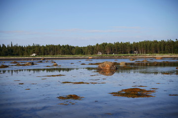 Abandoned village by the White sea