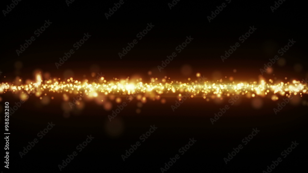 Poster yellow glowing light stripe. computer generated seamless loop abstract motion background. 4k (4096x2