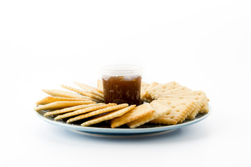biscuit with pineapple jam
