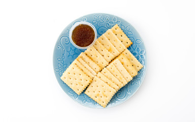 biscuit with pineapple jam