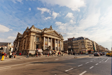 Fototapeta na wymiar Cityscape of Brussels in a beautiful day