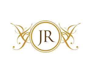 JR Luxury Royal Elegant Initial Logo